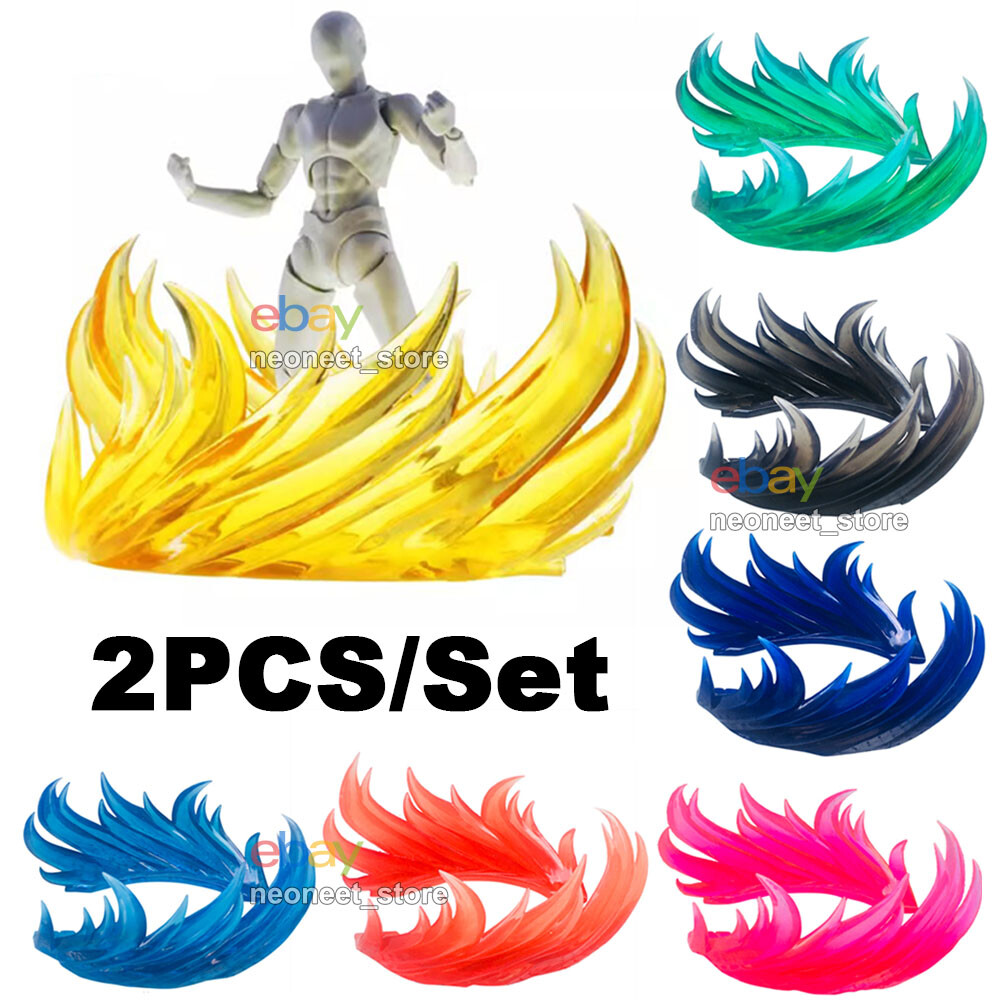 Tamashii Wind Flame Impact Energy Aura Burst Burning Effect Action 1/12 Figures