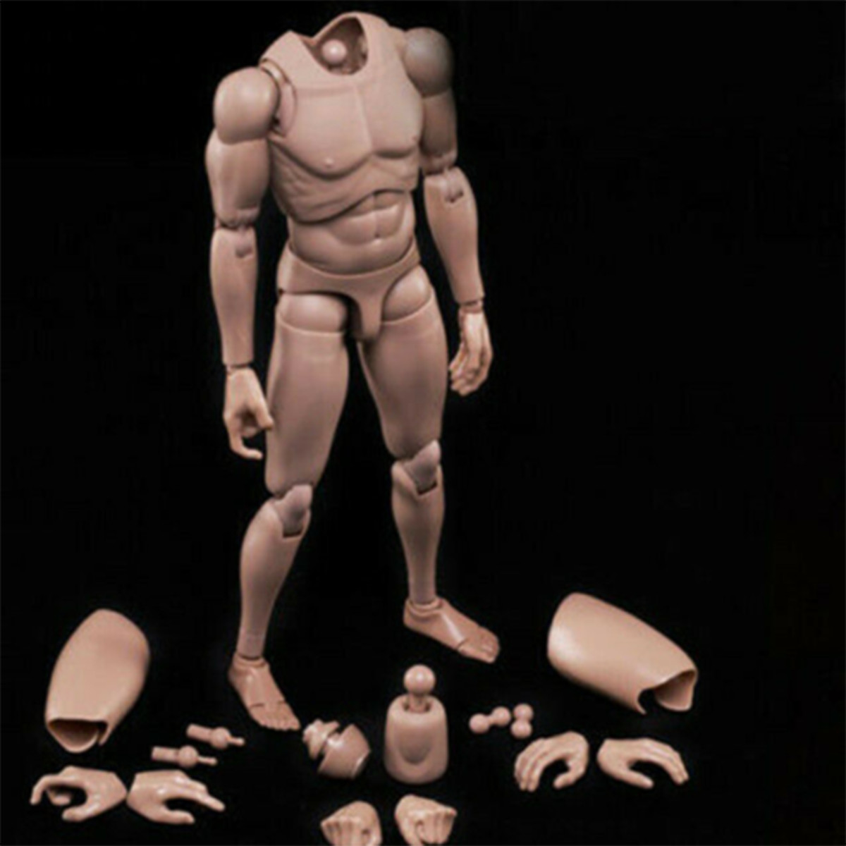 MX02-A 12inch Europe Skin Male Action Figure Body Fit For 1/6 Head Sculpt Toys