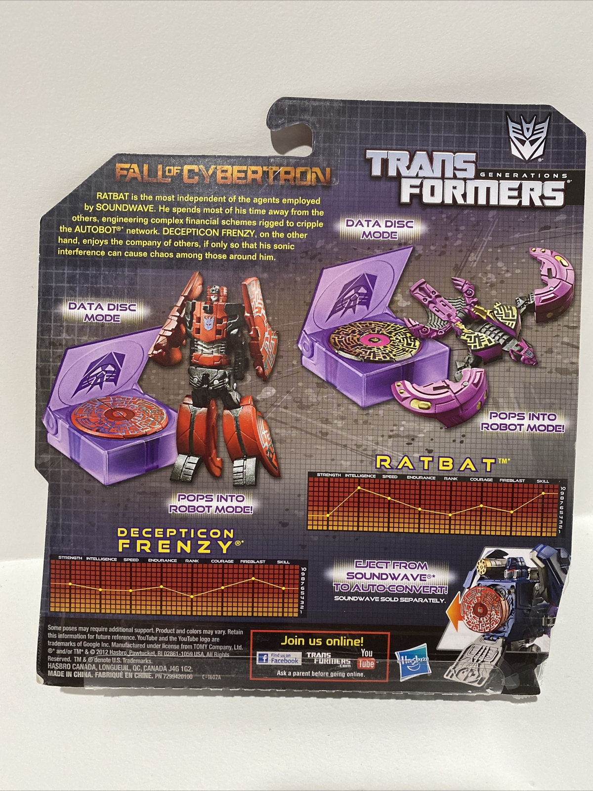 Hasbro-Transformers-Generations-Fall of Cybertron-Frenzy & Ratbat