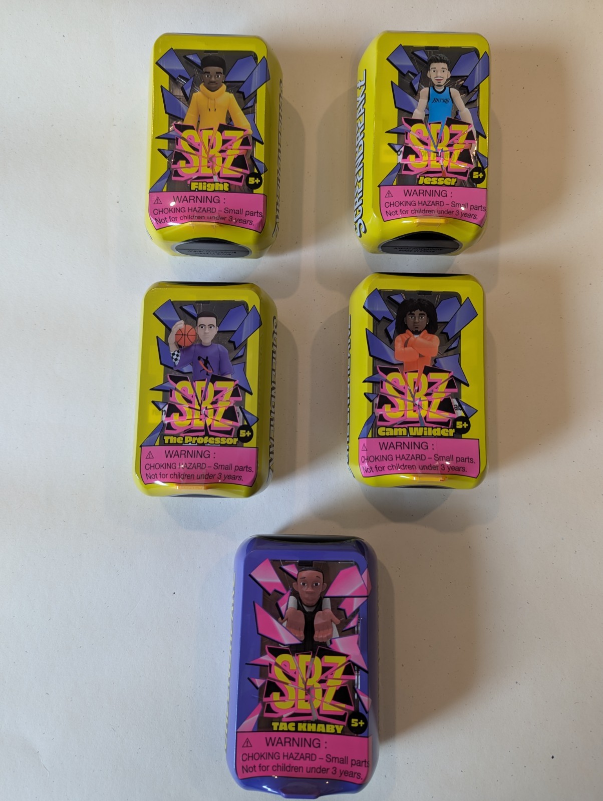 Screenbreakz Set Of 5 Jesser, The Professor, Cam Wilder, Tac Khaby, Flight New