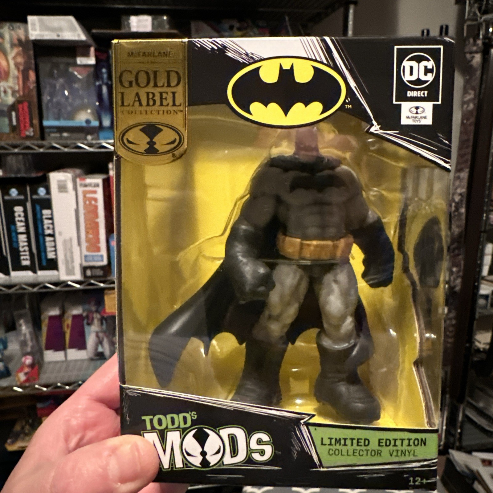 DC Direct Todd&rsquo;s Mods Gold Label Collection Batman 4.5-Inch-Inch Vinyl Figure