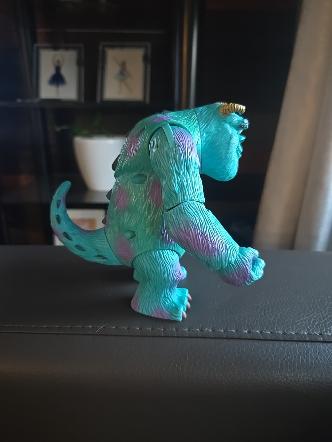 Monsters Inc. 2001 Hasbro Talking Sully Toy Disney Pixar Action Figure Works (S)