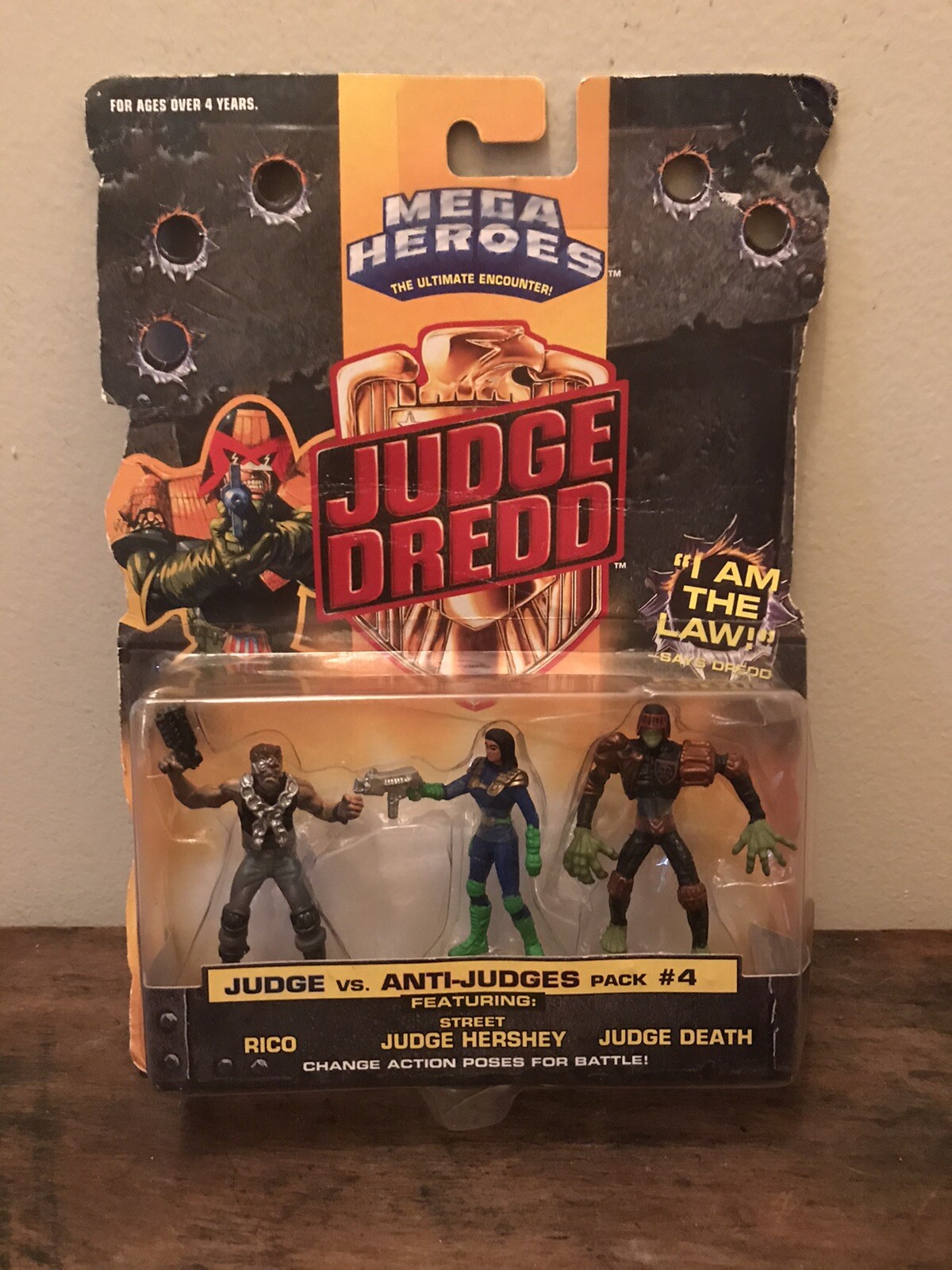1995 Mattel Judge Dredd Mega Heroes Action Figures Judge vs Anti J Pack #4 NEW!