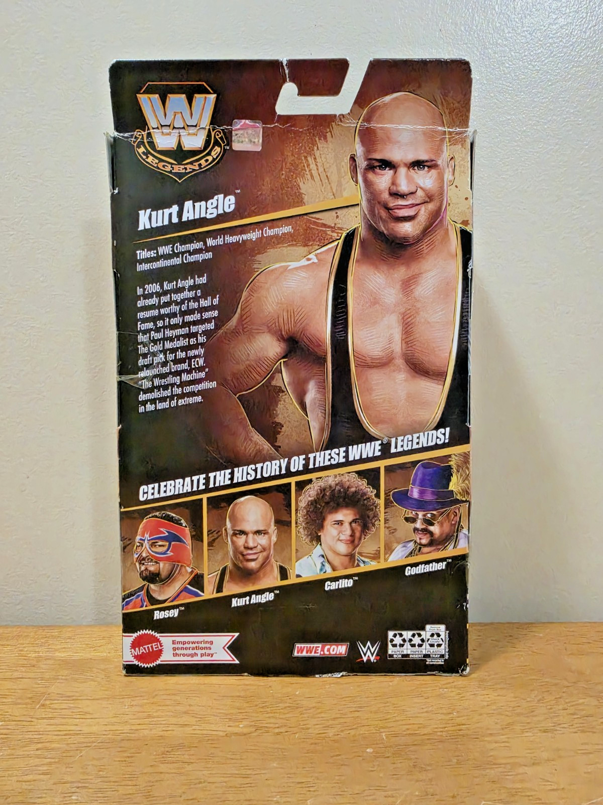 WWE Kurt Angle Elite Collection Legends 6&Prime; Figure Series 26 Mattel Action NEW