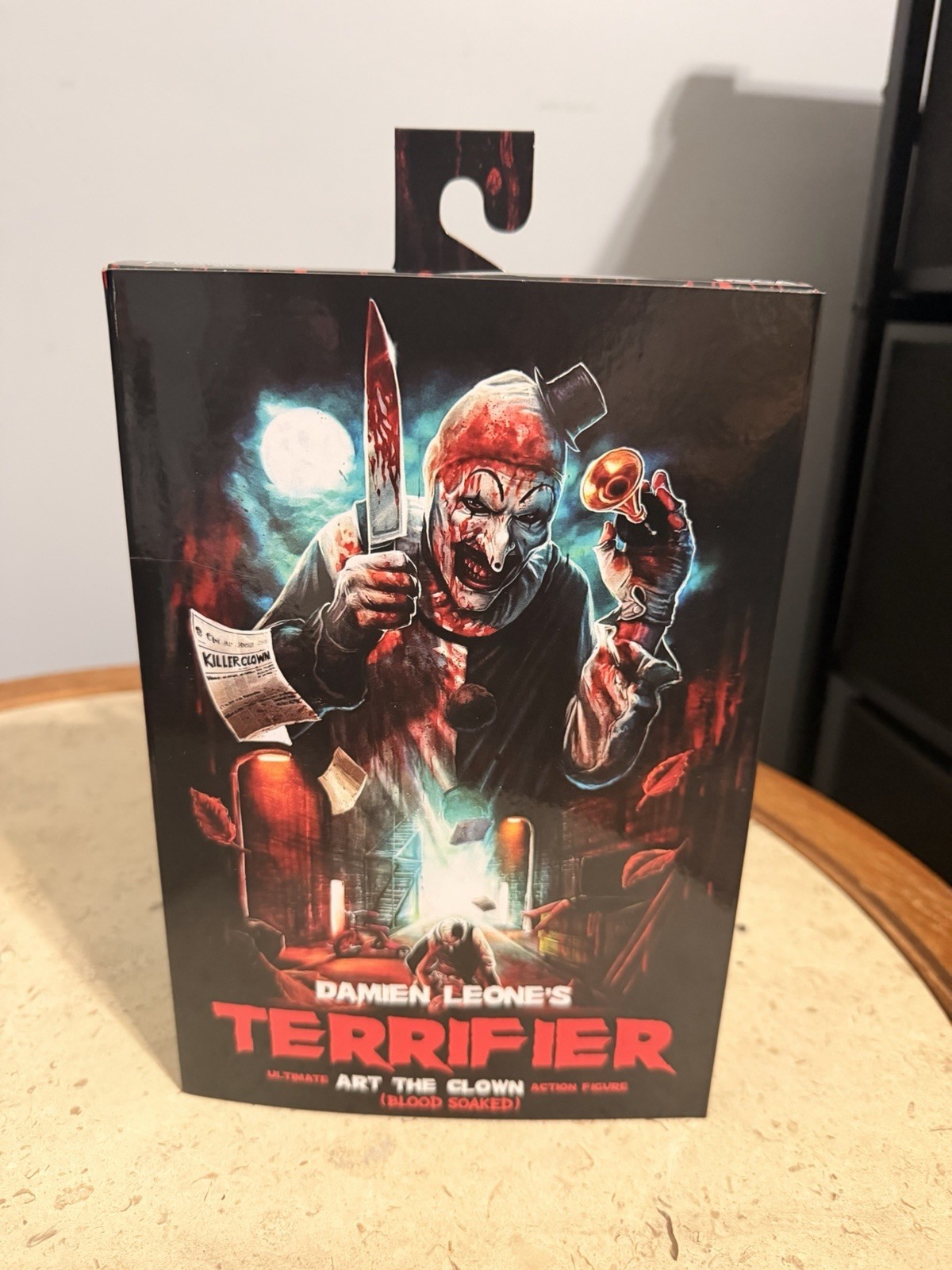 NECA Terrifier Art the Clown BLOOD SOAKED Action Figure New