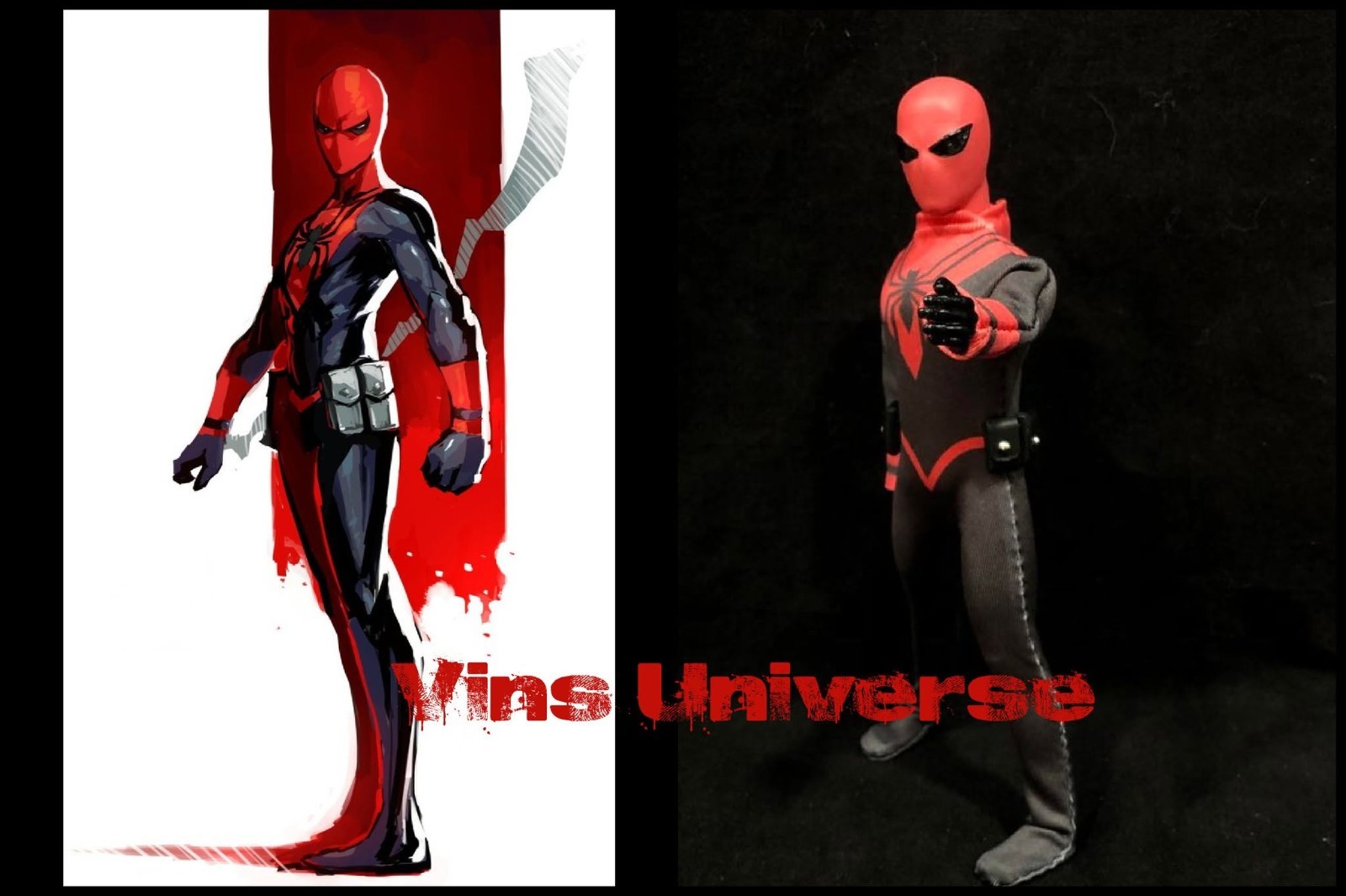 Custom 8&Prime; Mego Scale SpiderMan Assassin Peter Parker Action Figure & NO Box
