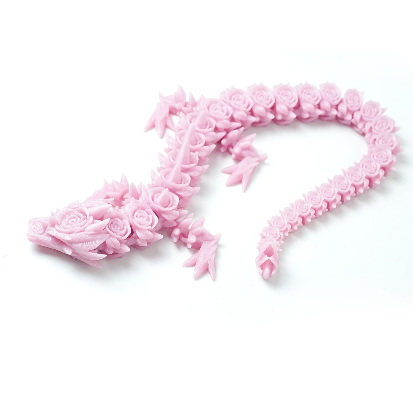 3D Printed Rose Dragon Model,Articulated Animals figure,Fidget Toys Home Decor