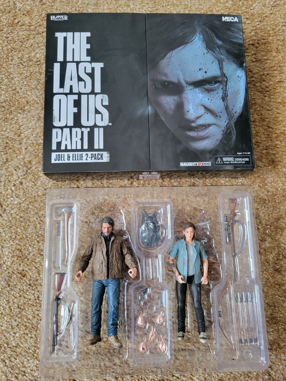 *NO OFFERS* NECA The Last of Us Part 2 Joel & Ellie 2-Pack Figure Set OPEN