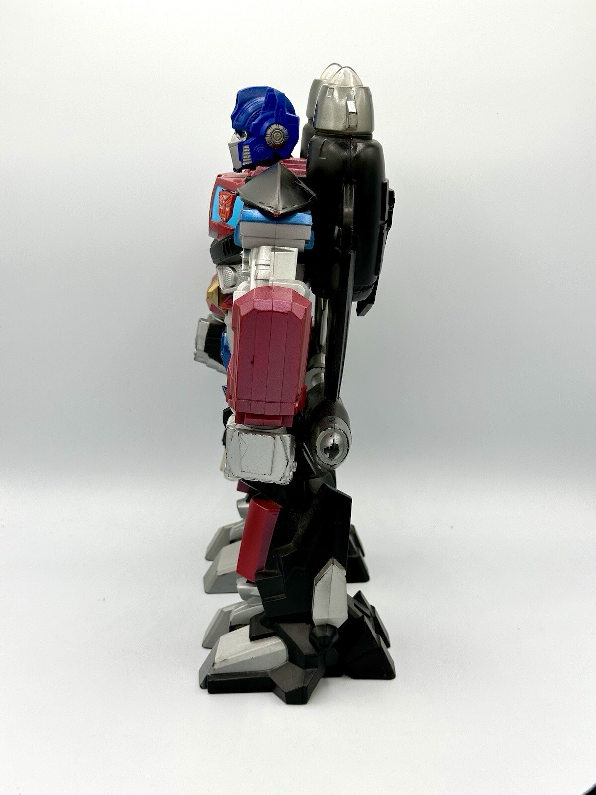 2008 Talking Hasbro Transformers Mega Power Bots Jet Optimus Prime 12&Prime; Figure