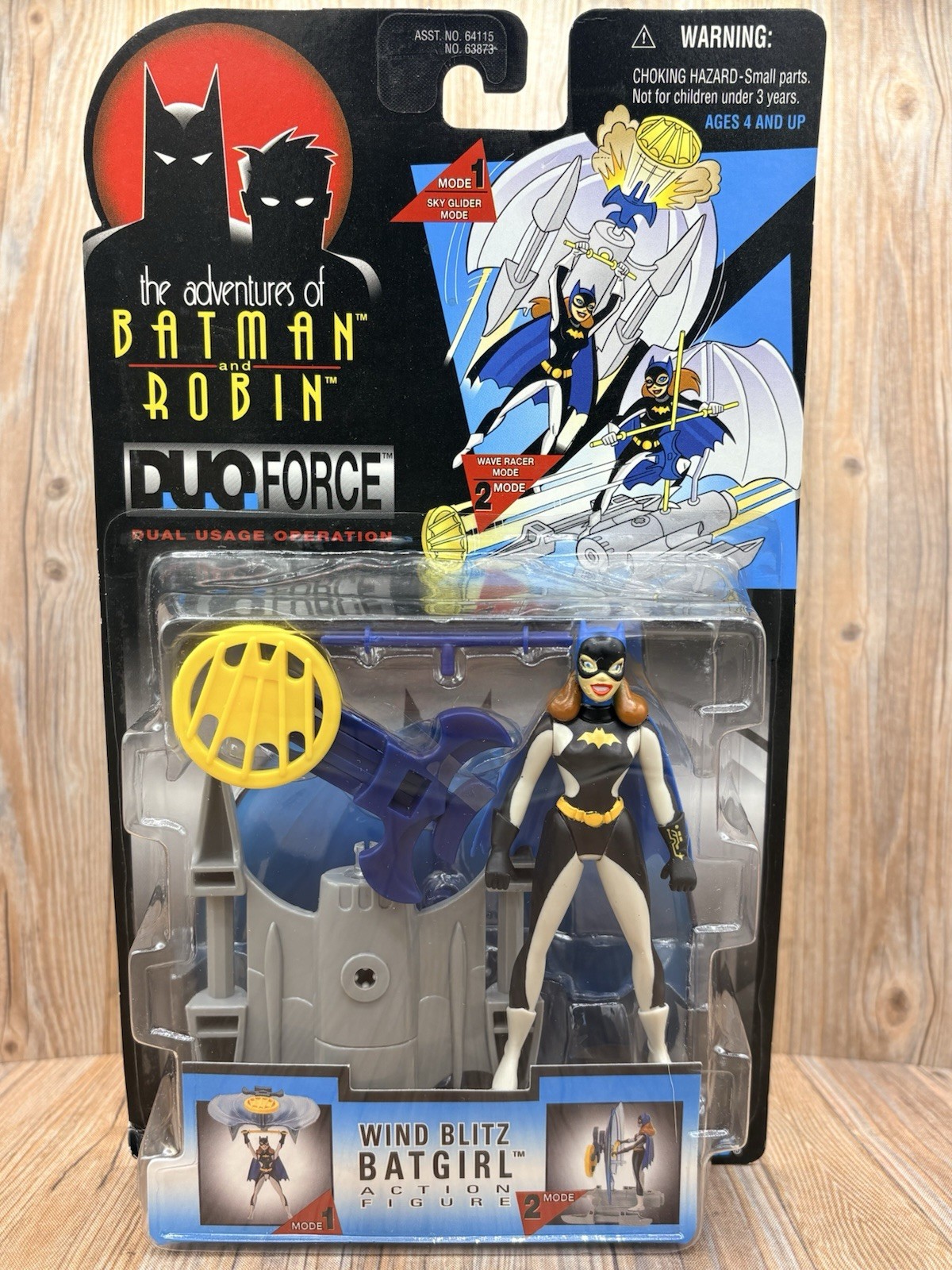THE ADVENTURES OF BATMAN AND ROBIN DUO FORCE WIND BLITZ BATGIRL FIGURE KENNER
