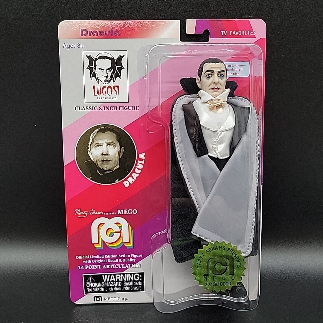 Mego Dracula (Bela Lugosi) 8&Prime; Action Figure 2018 Vampire Horror # 3213 / 10000