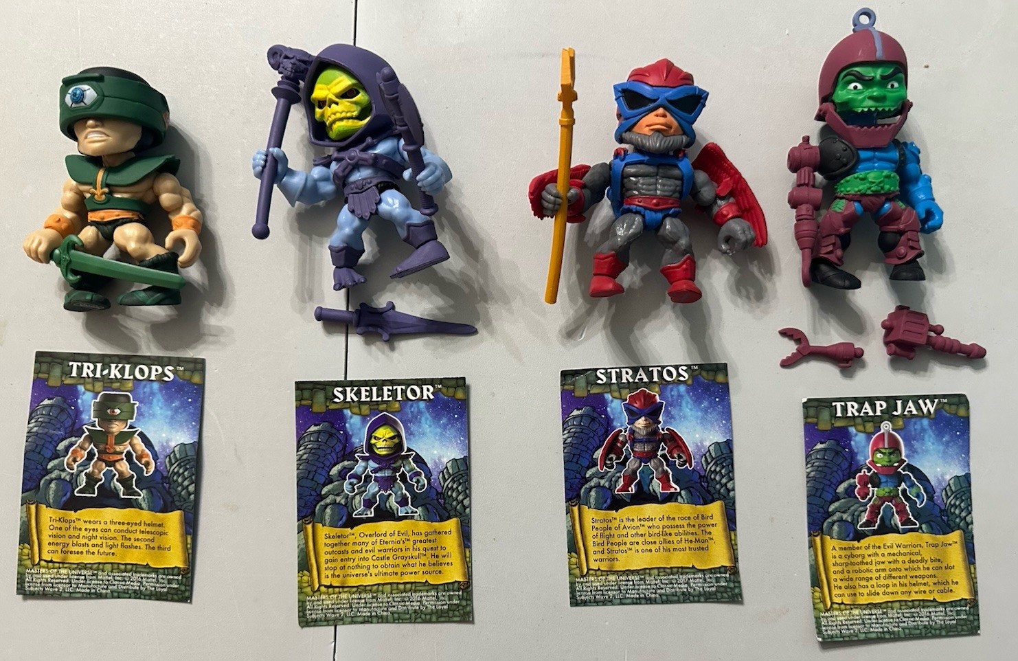 The Loyal Subjects Masters of the Universe Lot of Four. Skeletor Trap Jaw