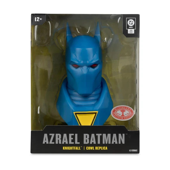 McFarlane DC Direct Batman Knightfall Azrael Cowl Replica 1:3 Scale PLATINUM NEW
