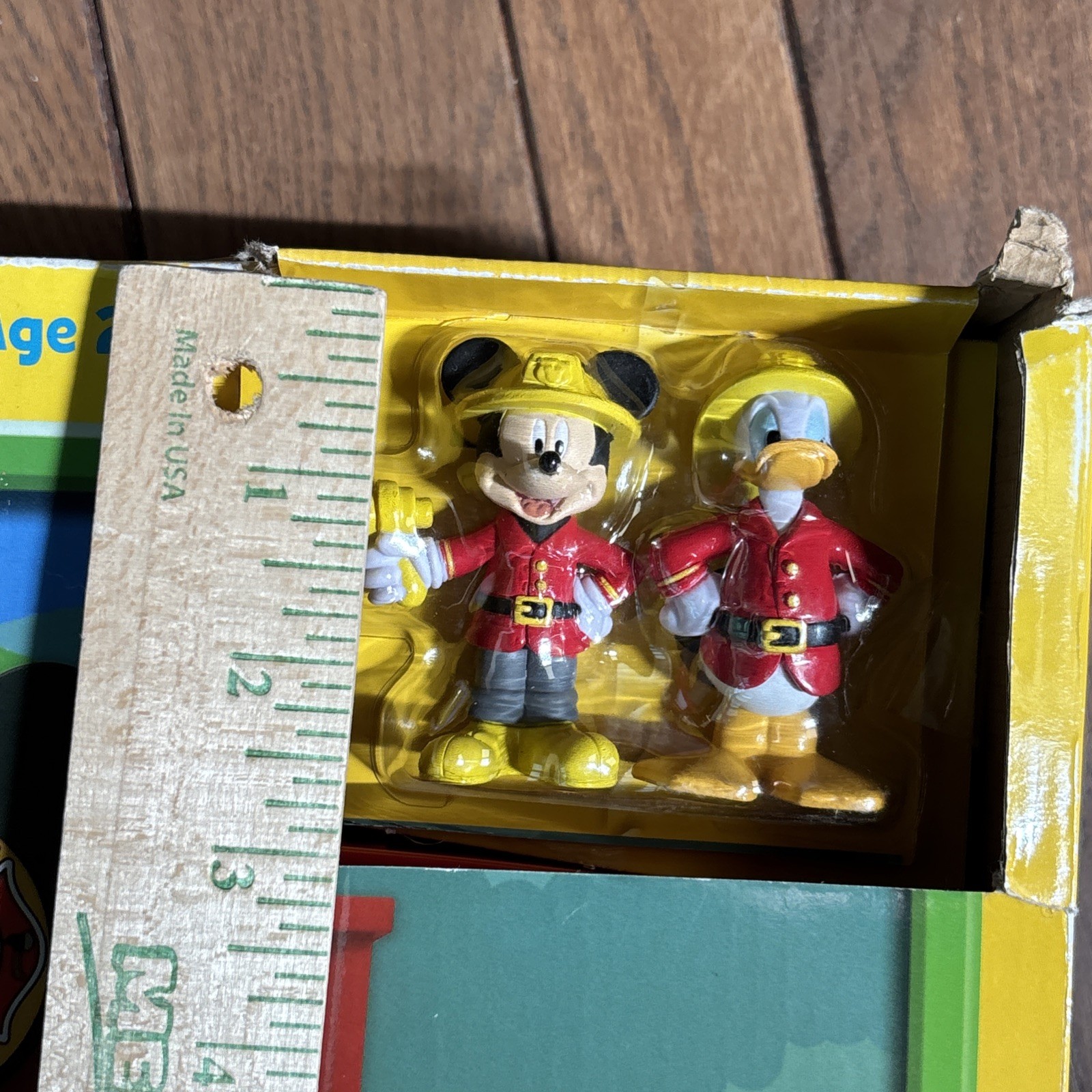 Disney Mickey Mouse Firehouse Set Fire Truck Donald Duck New Open Box RARE