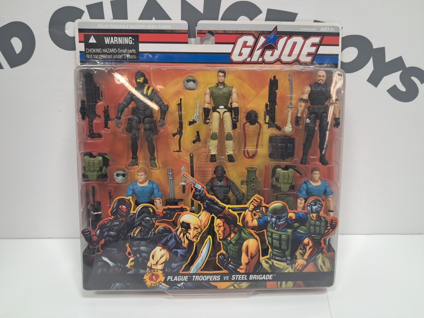 2006 GI JOE – PLAGUE TROOPERS VS STEEL BRIGADE – 6 pack – NEW – Army Builder