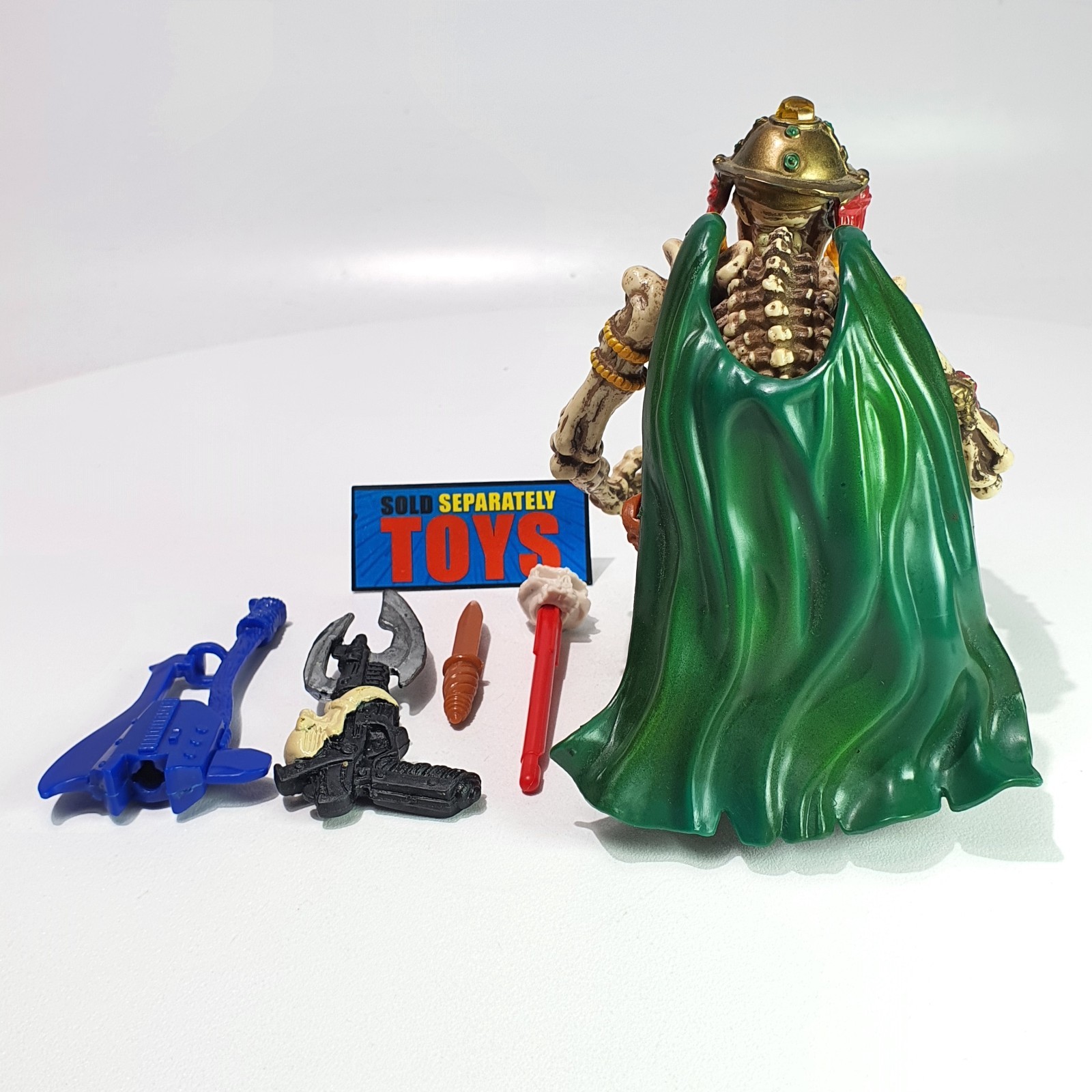 Vtg Skeleton Warriors DAGGER figure A 100% COMPLETE original 1994 Playmates