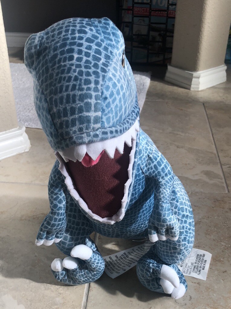 Universal City Studios Jurassic World Blue Tyranosaurus Rex Plush Pillow