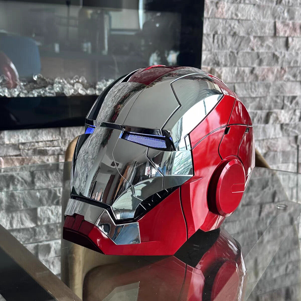 Iron Man MK5 AUTOKING 1:1 Helmet Wearable Voice control Cosplay Prop US STOCK