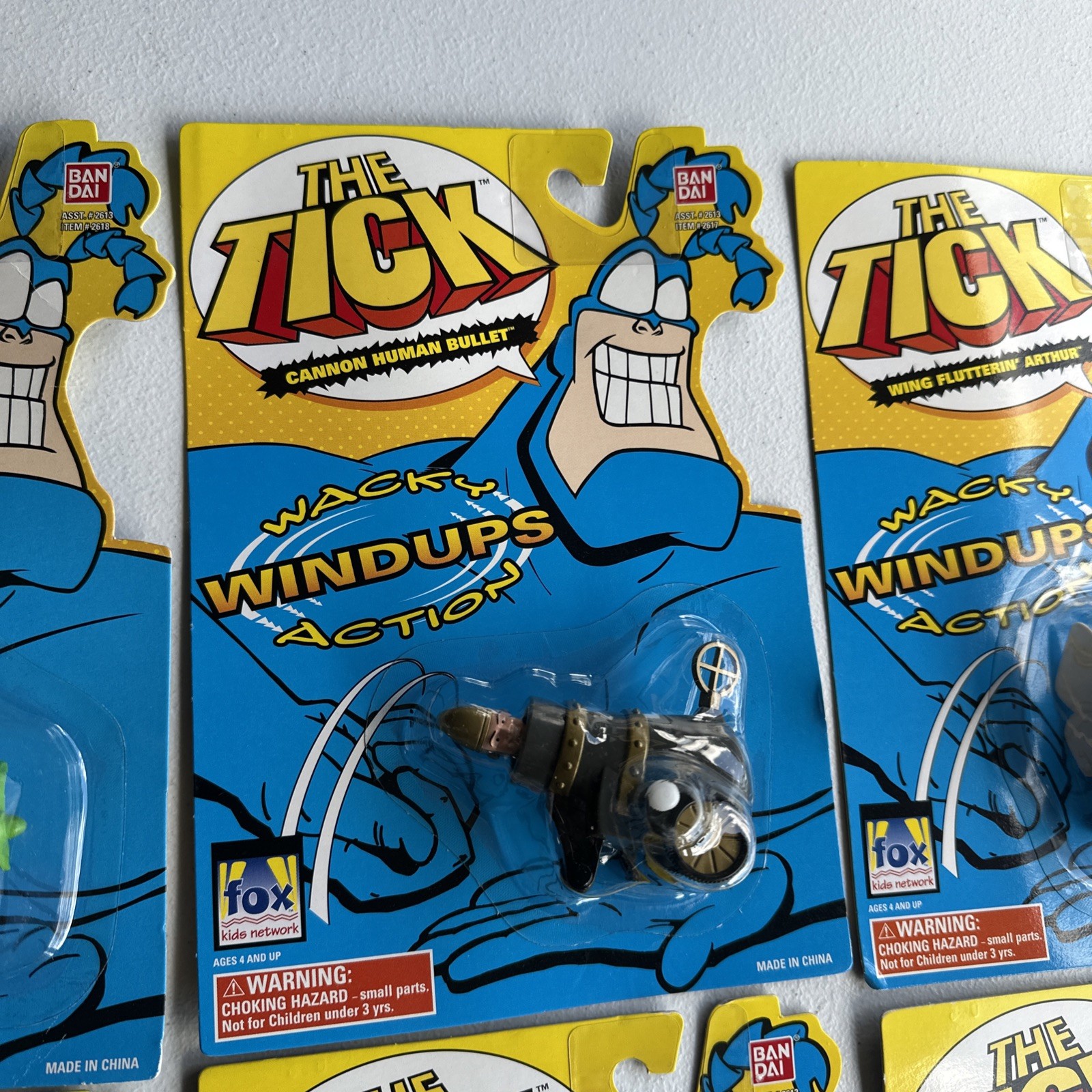 1995 Vintage VHTF The Tick Complete Set of 6 Wacky Windups Brand New Sealed