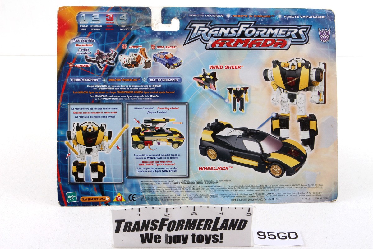 Transformers Armada Super-Cons Wheeljack Wind Sheer Package Super-Cons