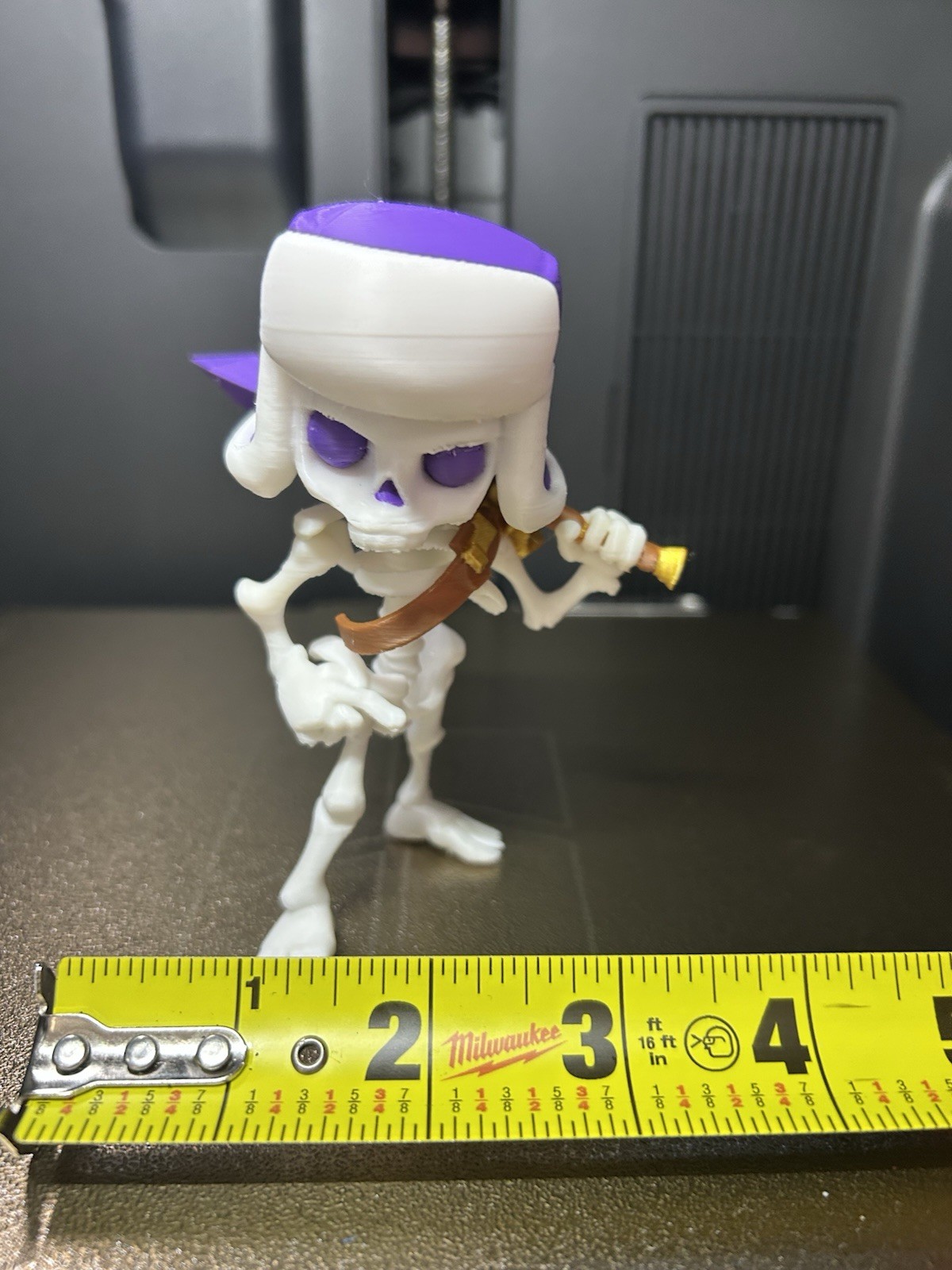Evolution Skeleton Clash Royale – 4.5 in 3D Printed Videogame Figurine *FRAGILE*