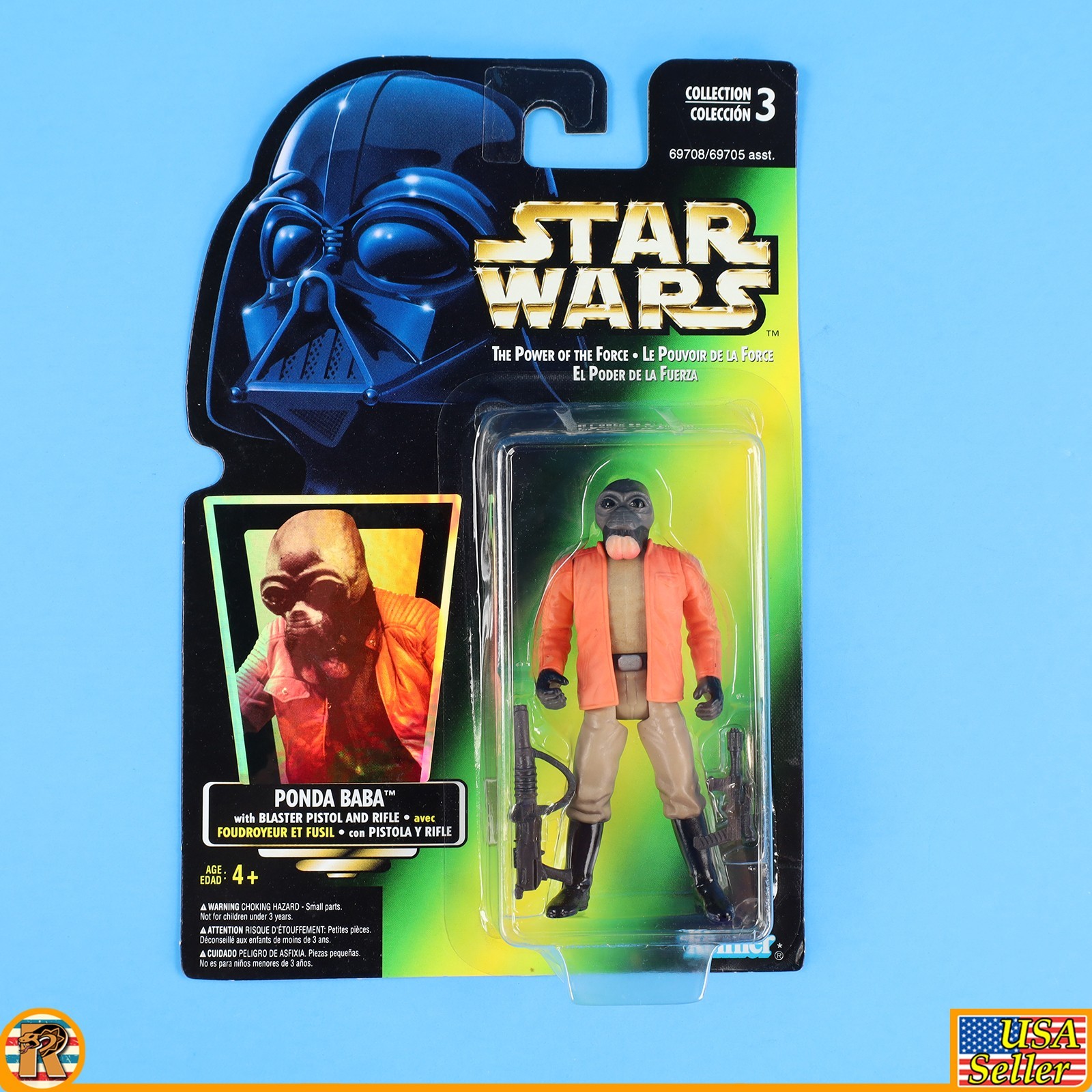 Star Wars – Ponda Baba (Canada Tri Lingual) – POTF Green – MOC – [F-PTFG-4]