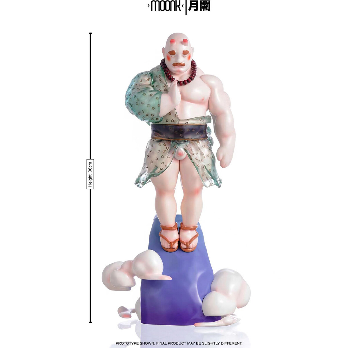 PLA-MAN HOBBY x BK02 MOONK 1/6 Designer Figure H36CM Art Toy Resin PU