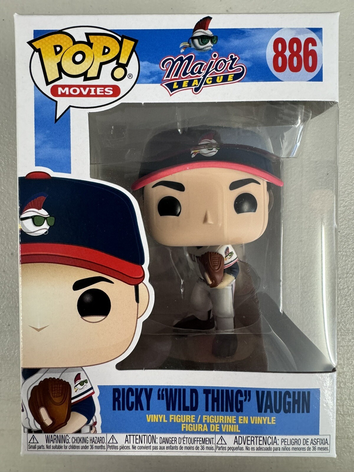 Ricky « Wild Thing » Vaughn 886 ~ Major League ~ Funko Pop Vinyl + FREE PROTECTOR