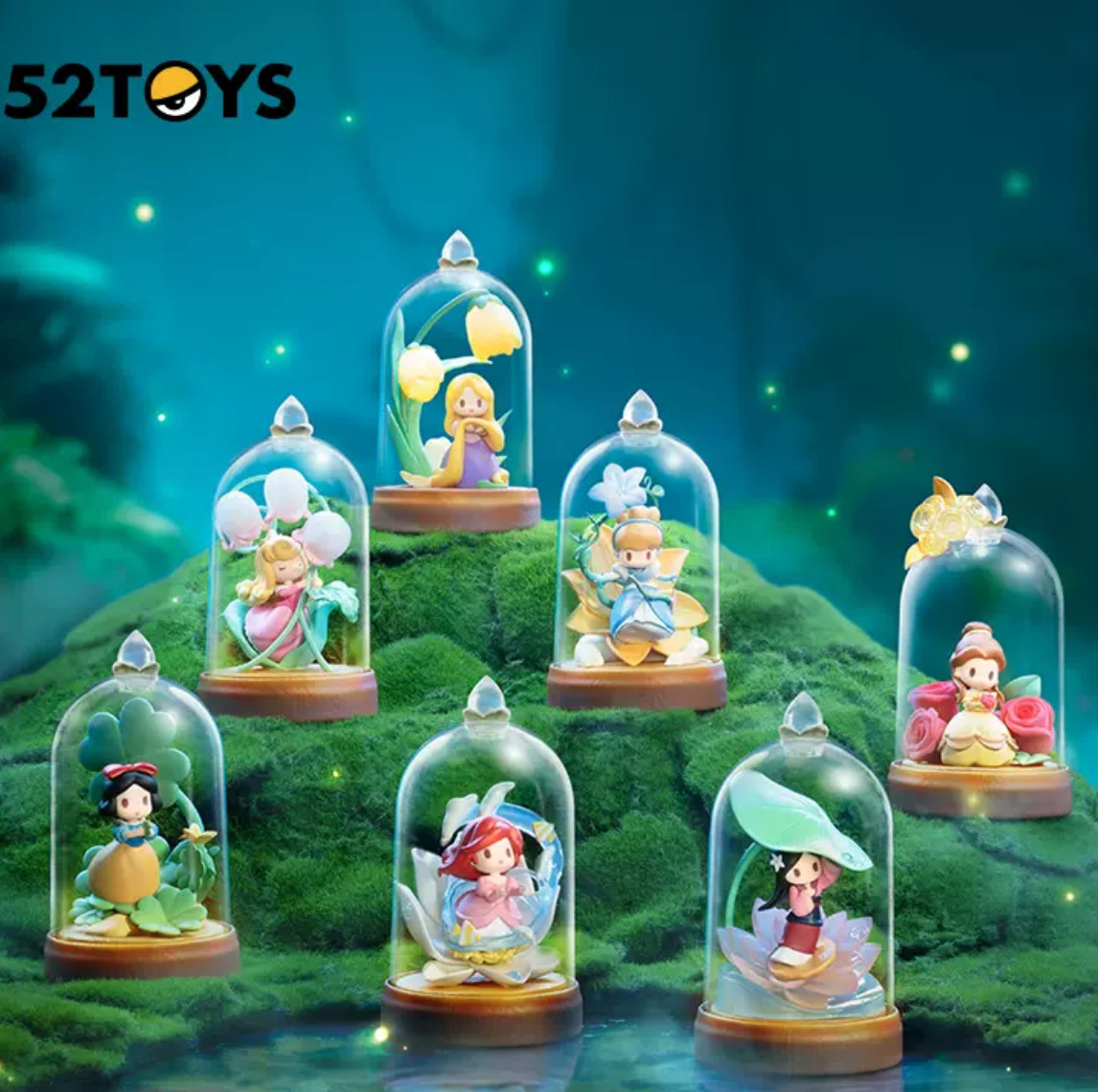 💡52toys x Disney Princess Flowers & Shadows One Blind Box w/ One Random Figure
