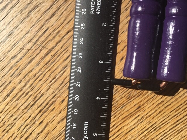 DOWSING RODS PURPLE GLITTER HANDLE FIND WATER LOST ITEMS GET YES AND NO ANSWERS