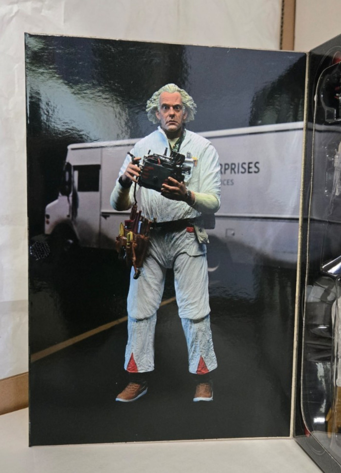 NECA Back to the Future Ultimate Doc Brown Figure Sealed In Hand