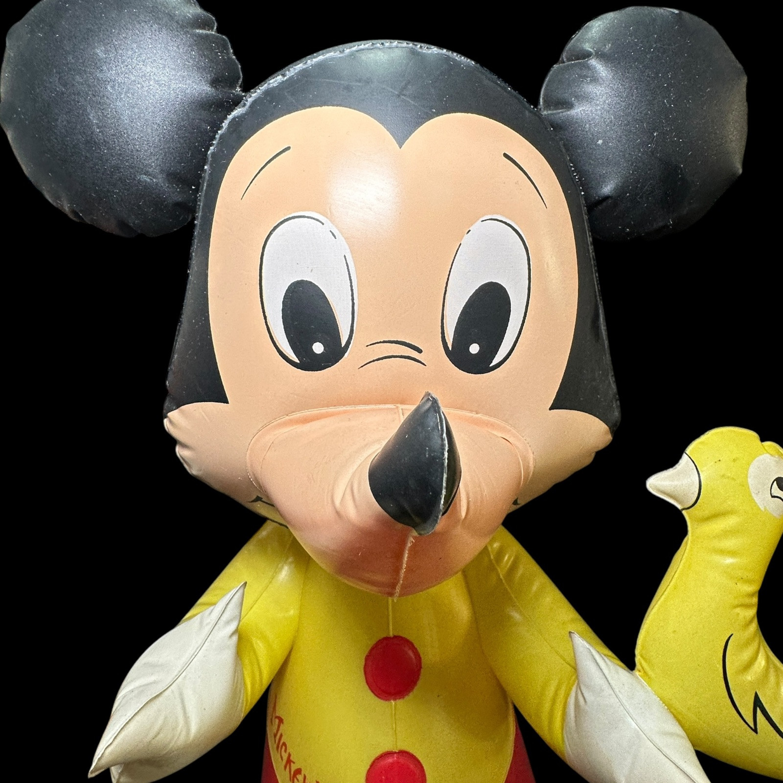 Mickey Mouse & Donald Duck 23&Prime; Inflatable Blow-Up Toys Disney VtG 1960s