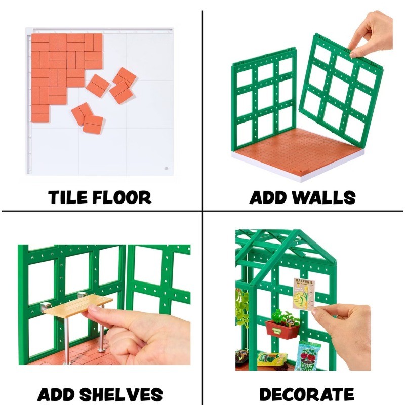 Miniverse Make It Mini Spaces Greenhouse Building Set