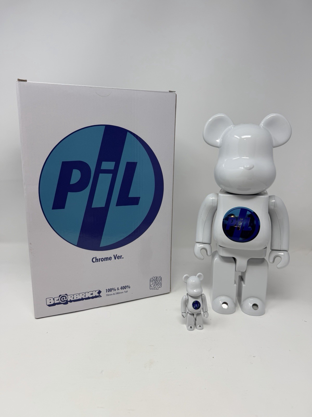 Medicom BE@RBRICK PiL CHROME Ver. 100％ & 400％