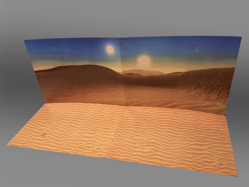 Oversize Dune Sea Backdrop Star Wars TVC Black Series Hasbro Kenner