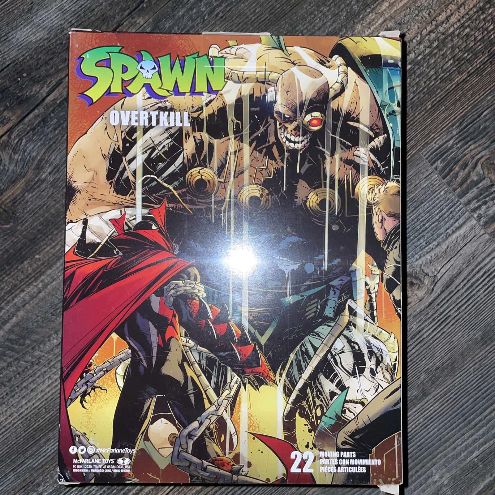 SPAWN MEGAFIG ( OVERTKILL ) Figure MCFARLANE TOYS 10&Prime; Wave 3