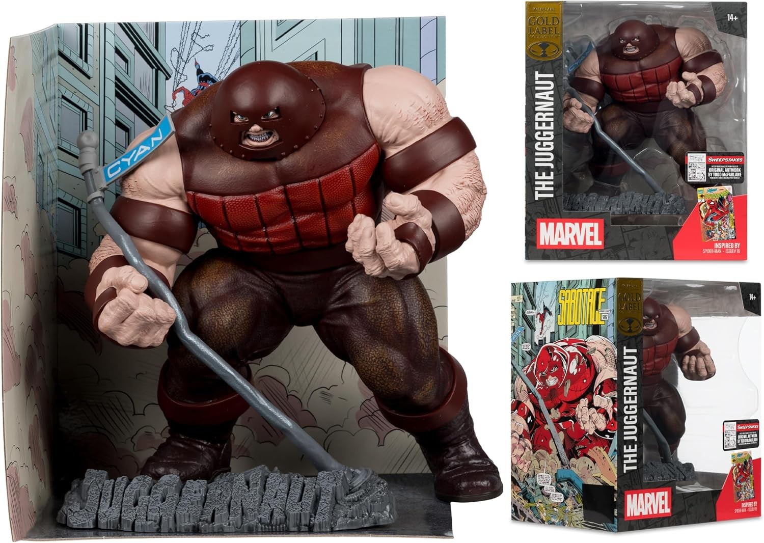McFarlane Marvel The Juggernaut 1:10th Scale Collectible with Scene (SPIDER-MAN