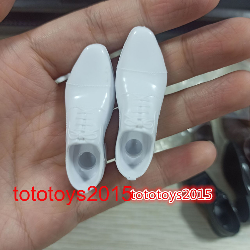 1/6 Men&rsquo;s Leather Shoes Solid Shoes Model For 12&Prime; Male Action Figure Body Toys