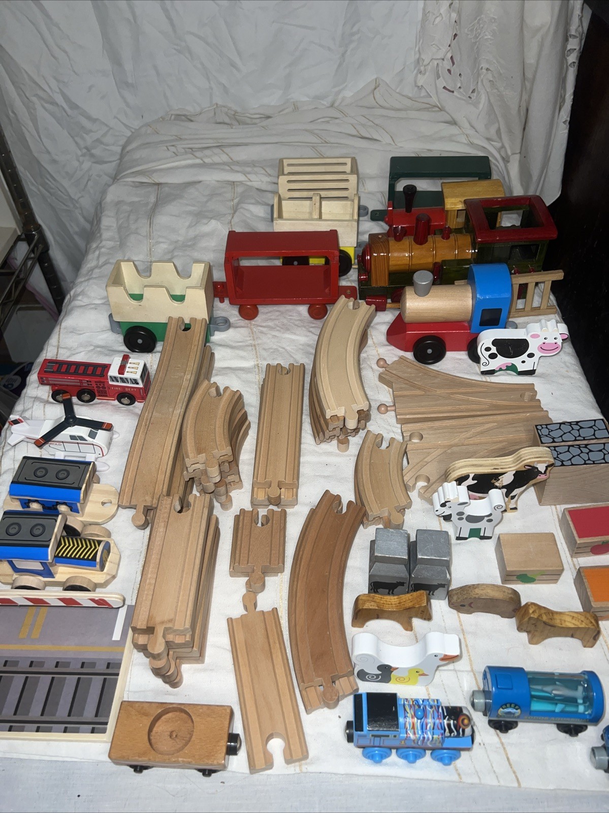 Thomas And Friends Multicolor Train Mixed Lot Wooden Track Figures Accessories