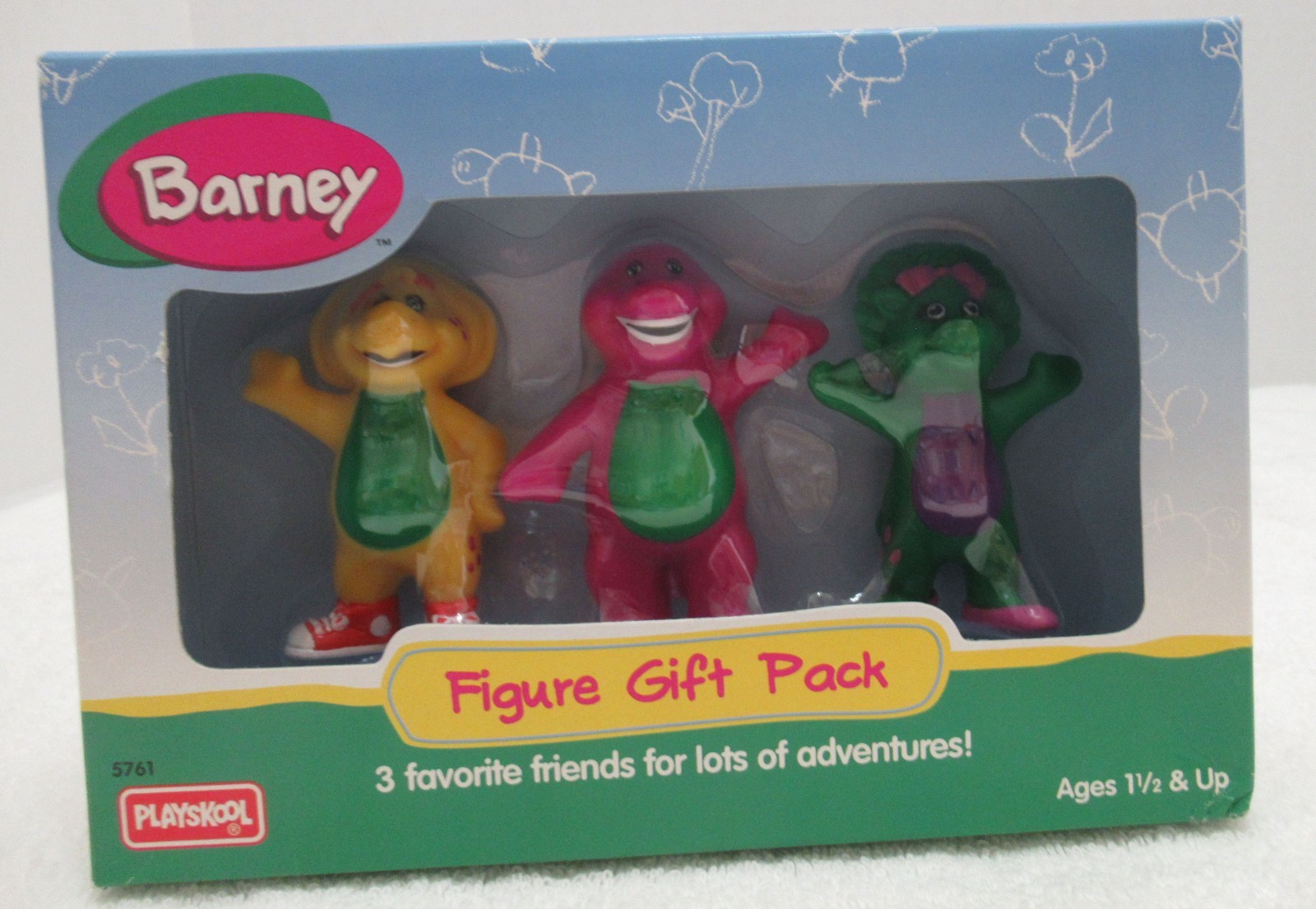 Set of Barney Figures Barney, Baby Bop, and BJ – Brand New