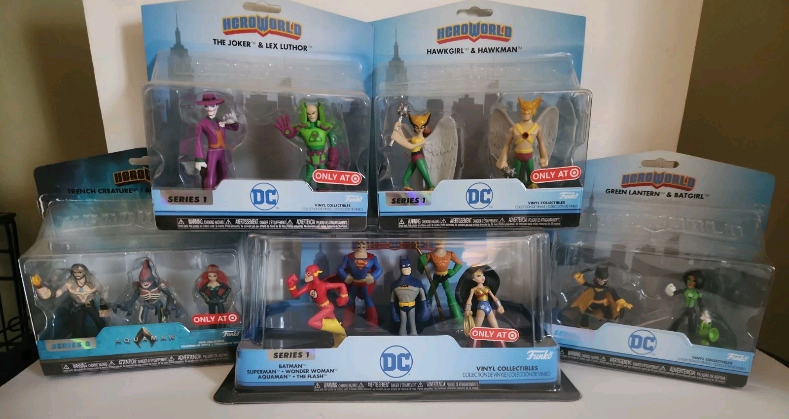 Funko DC Series 1 & 8 Hero World 14 Vinyl Figures JLA