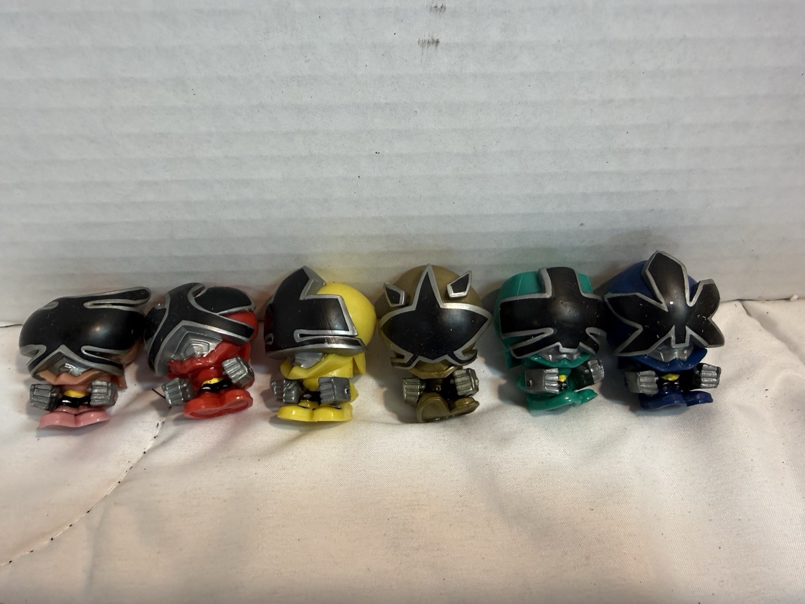 Power Rangers MashEms, Rare Mini Green Red Yellow Pink Gold Blue