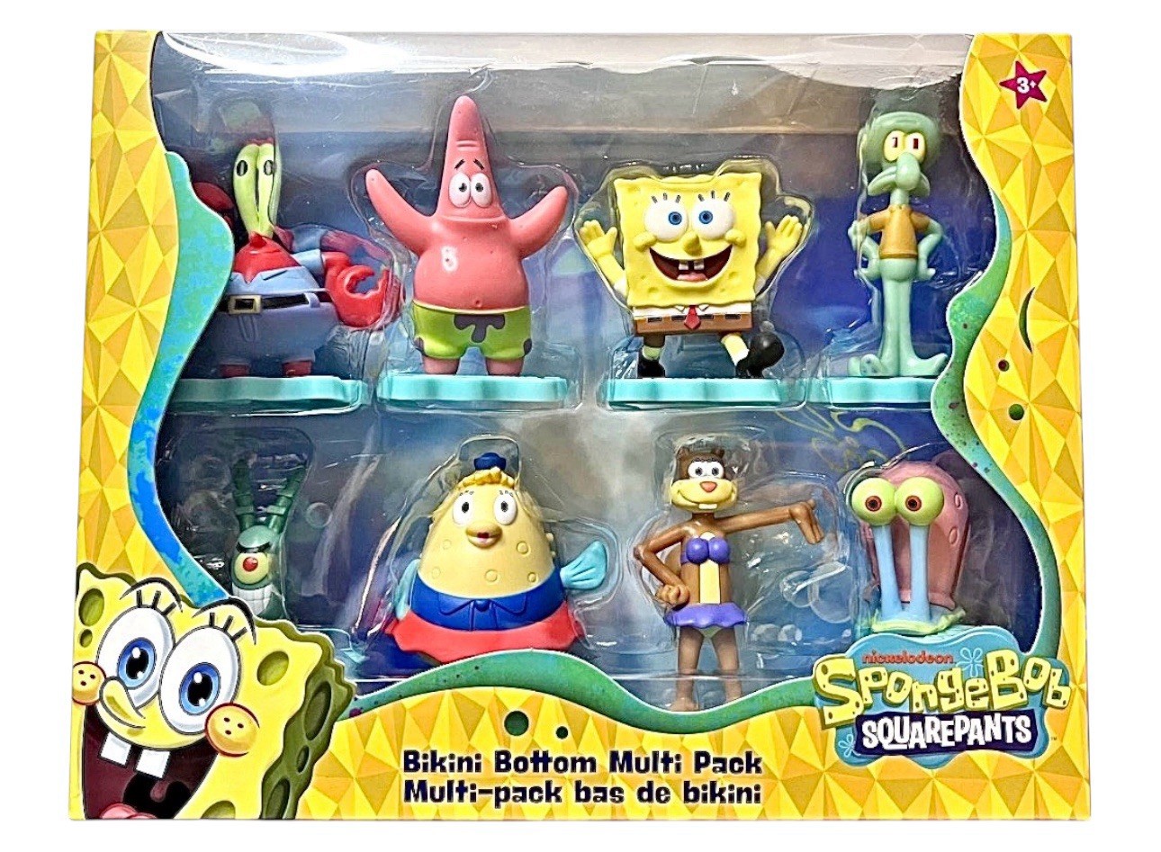 SpongeBob SquarePants Bikini Bottom Multi Pack 8 Figures Birthday Cake Toppers