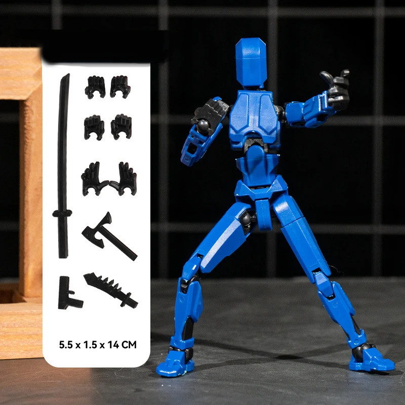Dummy 13 Action Figure Multi-Jointed Movable Mannequin Robot 3D Printed.