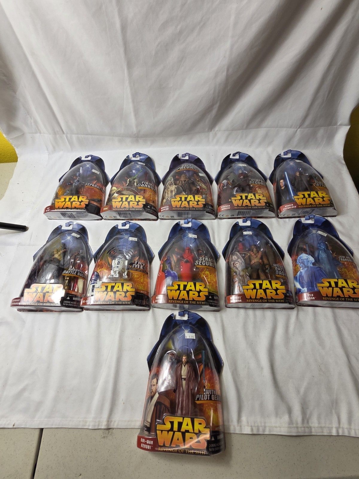 Star Wars Revenge of the Sith Figures ROTS 2005 Lot of 11 – New In Box