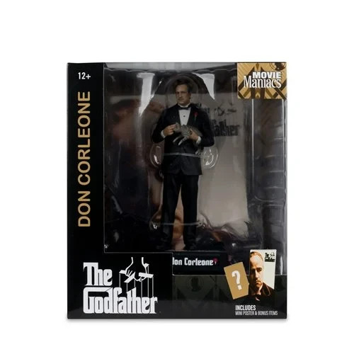 McFarlane Movie Maniacs The Godfather Don Corleone Posed Figure Statue Cat 2026