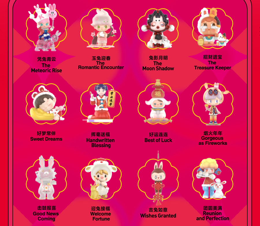Authentic Three! Two! One! Chinese New Year Series Blind Box Figure Toy Gift