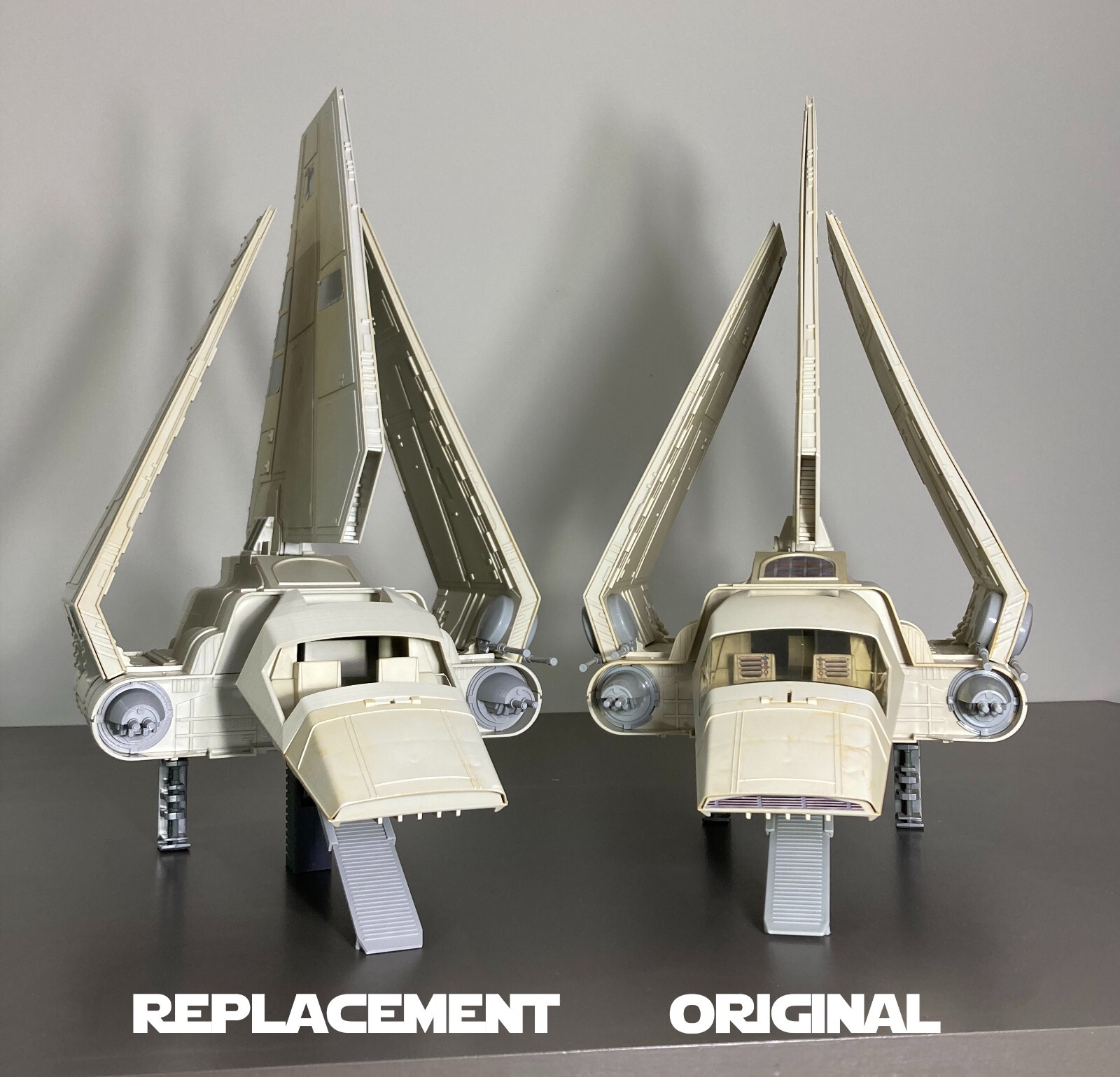 Vintage Star Wars Imperial Shuttle Replacement Parts – Hatch Handle Guns Ramp