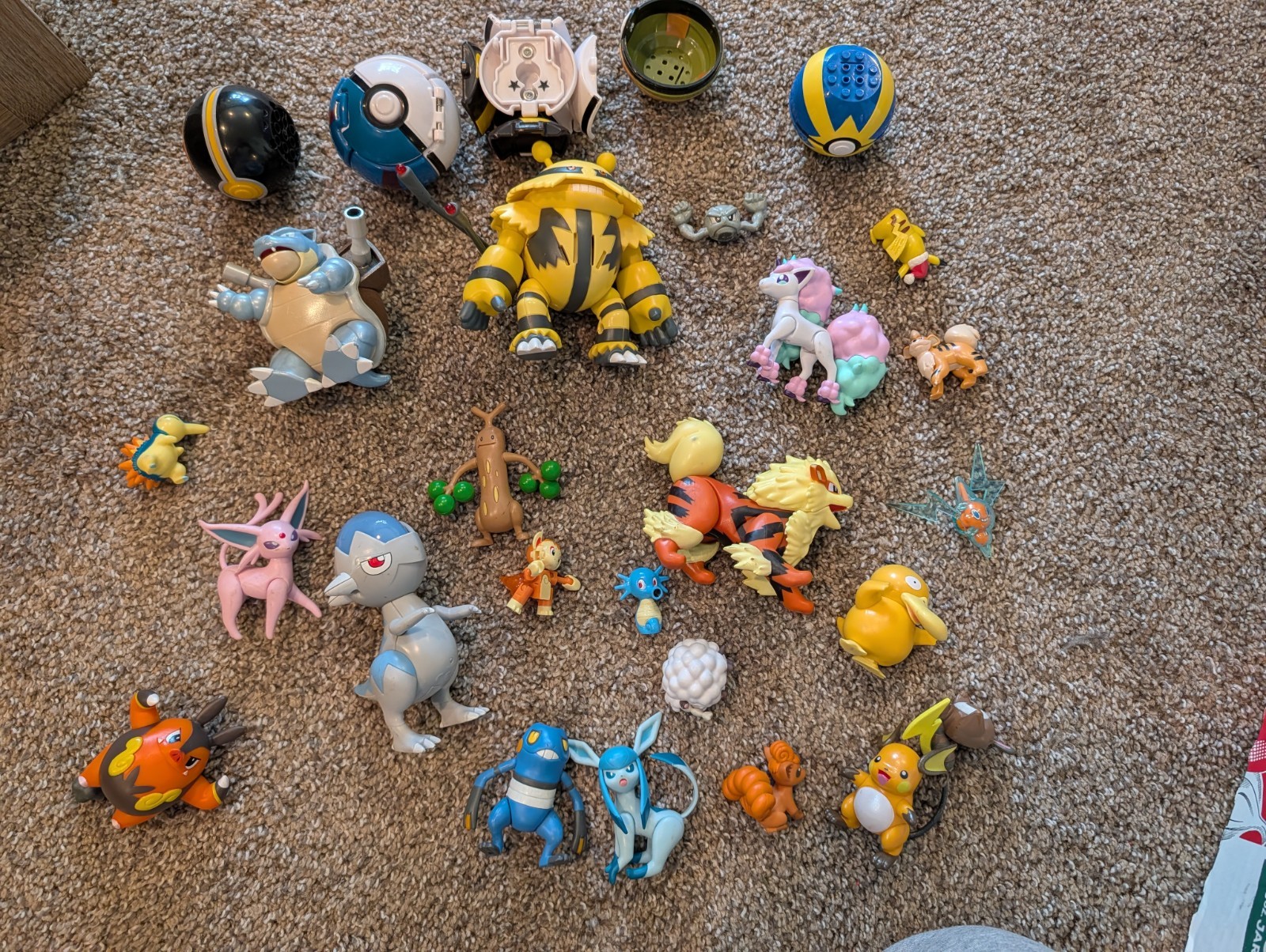 Lot of Pokemon Figures All Different Types And Years