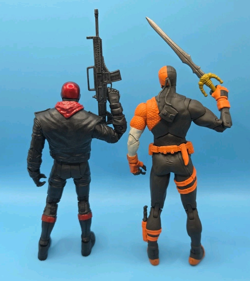 McFarlane DC Multiverse Red Hood & Rebirth Deathstroke 7&Prime; Figures Complete